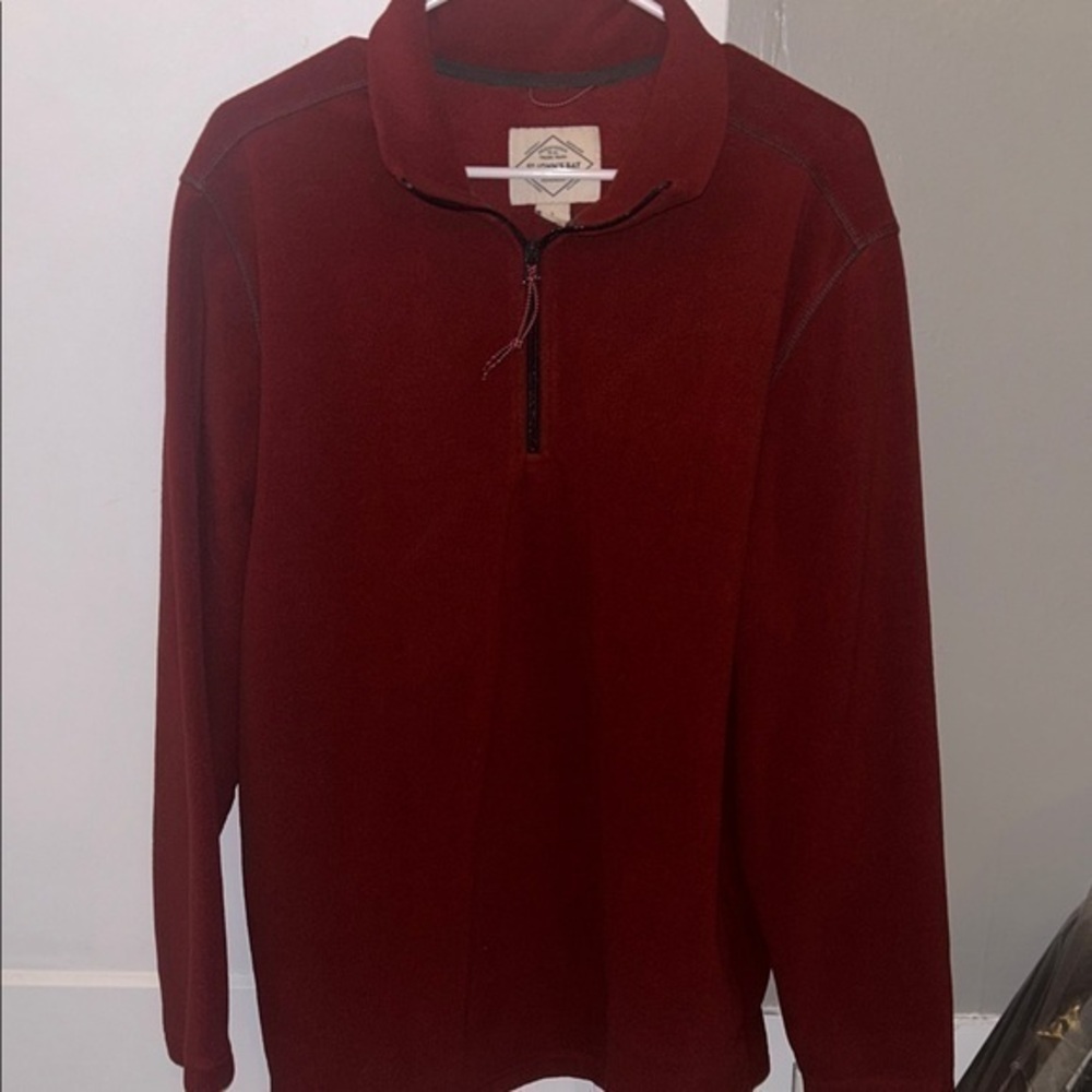 St John’s Bay Red Fleece Pullover - Large